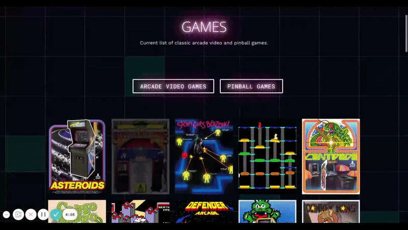 Reclaim Arcade Website